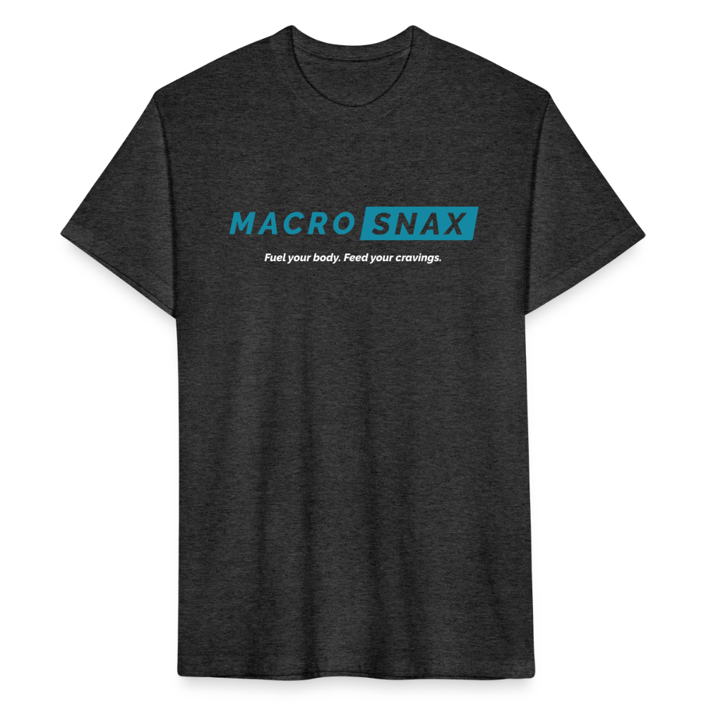 Macro Snax Fitted T-Shirt - heather black