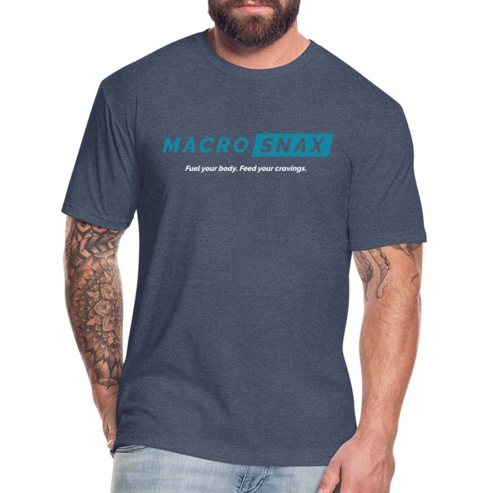 Macro Snax Fitted T-Shirt - heather navy