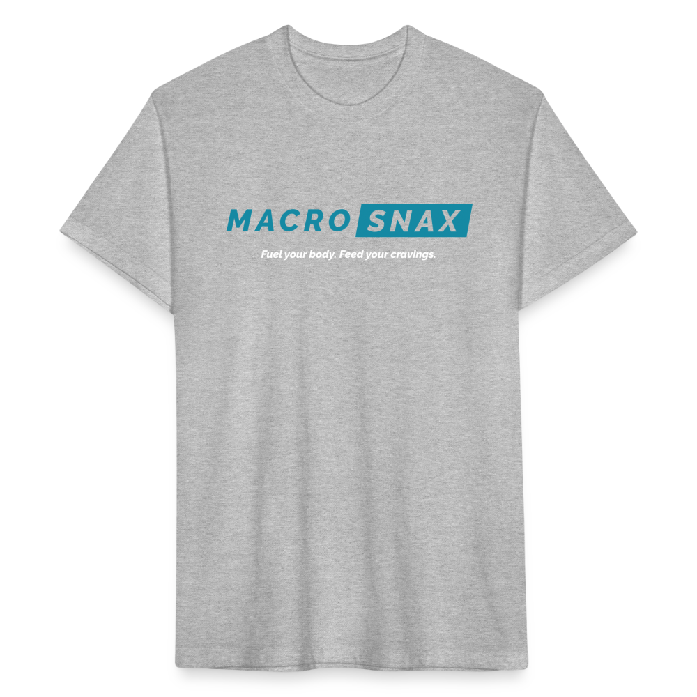 Macro Snax Fitted T-Shirt - heather gray